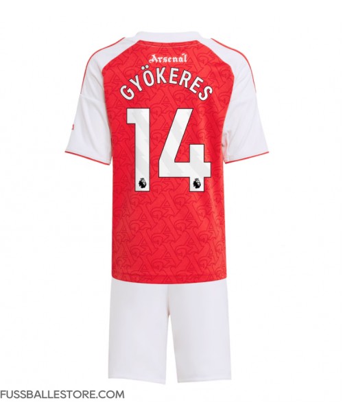 Günstige Arsenal Viktor Gyokeres #14 Heimtrikotsatz Kinder 2025-26 Kurzarm (+ Kurze Hosen) Günstige Arsenal Viktor Gyokeres #14 Heimtrikotsatz Kinder 2025-26 Kurzarm (+ Kurze Hosen)